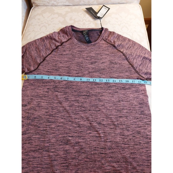 NEW! Rhone Men's Vapor Training SS Performance Shirt Pink Salt/Black Size S $78 - Picture 5 of 9